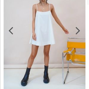 VRG GIRL Without Warning Mini Dress // White
